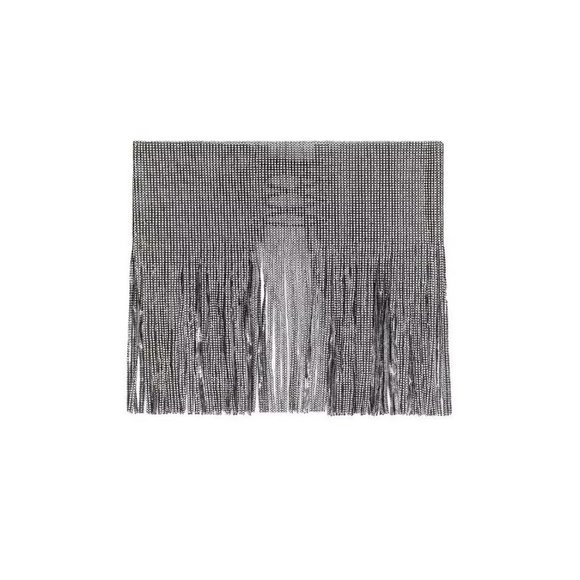 Amber Sceats x Revolve Lace Up Fringe Belt in Silver One Size New Womens main image 8